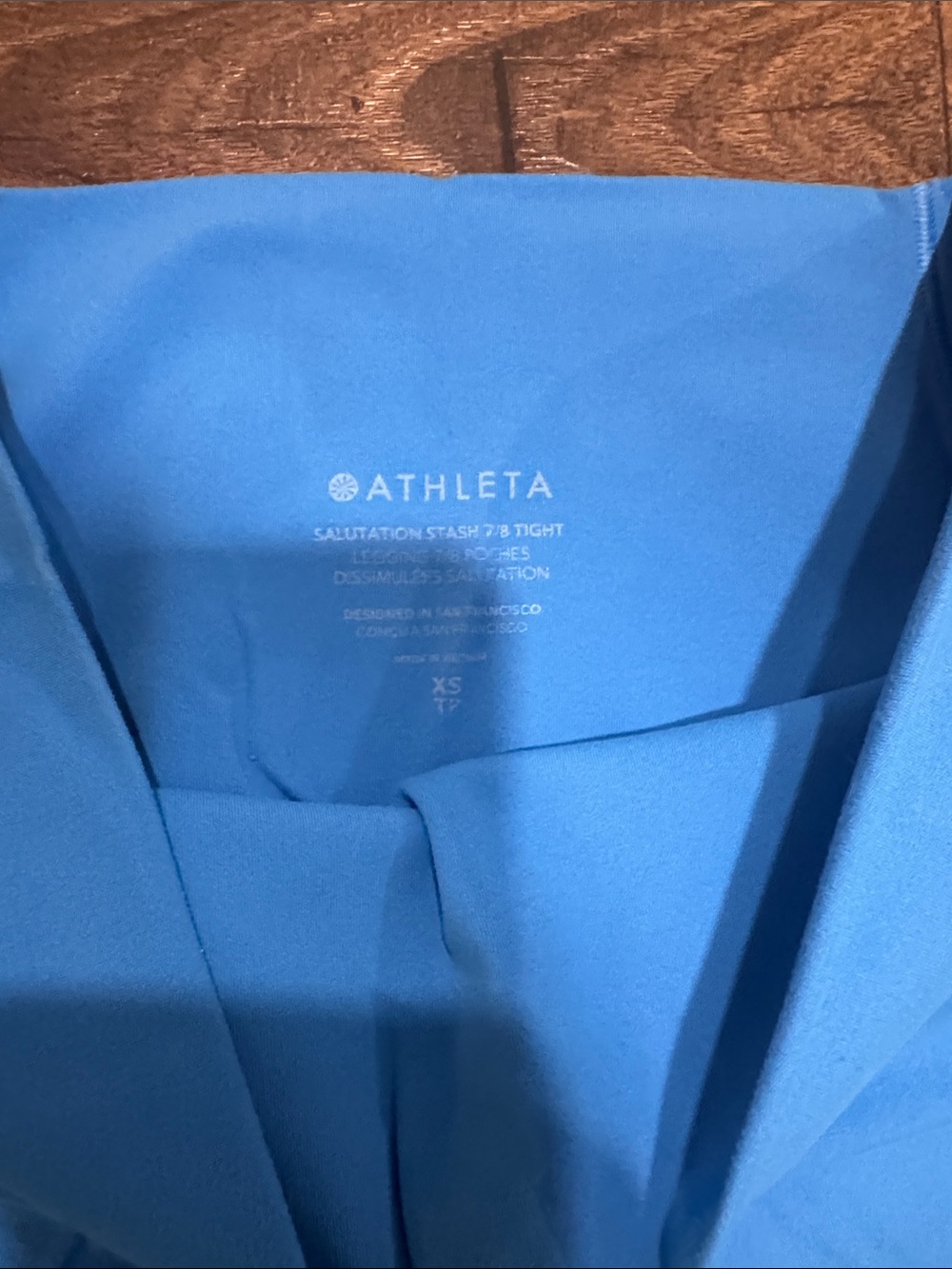 Athleta Salutation Stash 7/8 High Rise Tight Leggings - Ultramarine - Picture 2 of 2